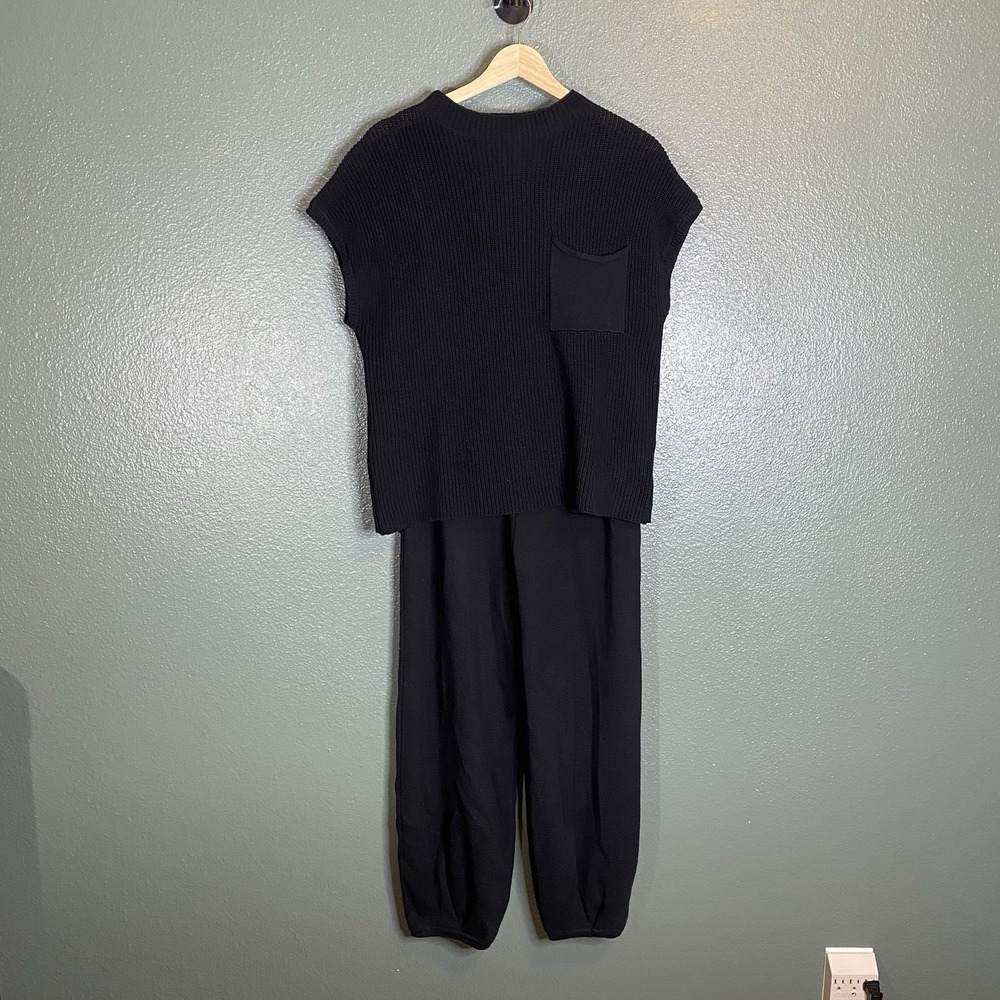 Unbranded Knit 2‎ Piece Set Black Women's Size Small